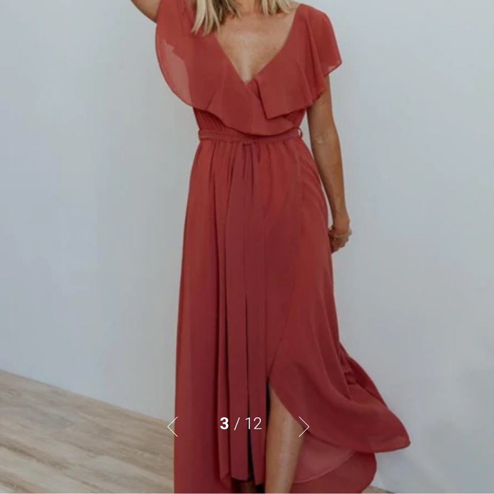 Worn once Baltic Born Katya Ruffle Maxi Dress | Rosewood